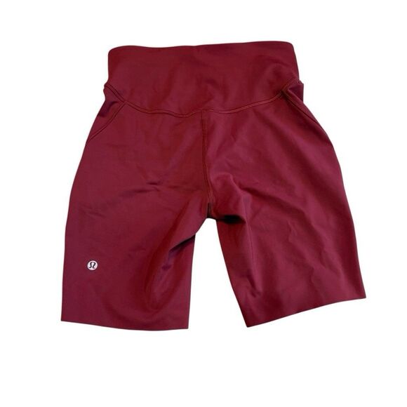 Lululemon Base Pace High-Rise Short 8" Ribbed Nulux Black Women's Size 6 - Picture 2 of 10